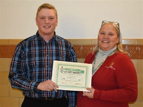 Dodge County 4 H Key Award Honored During County Board Meeting Daily