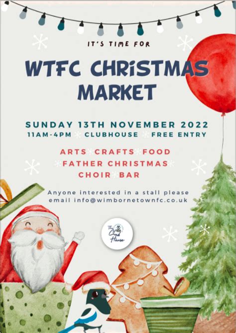 Christmas Market Wimborne Town Football Club