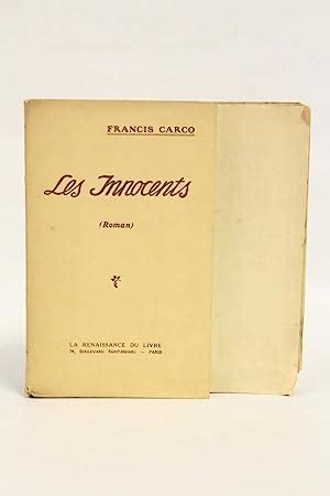 Les Innocents Von Carco Francis Couverture Souple Librairie