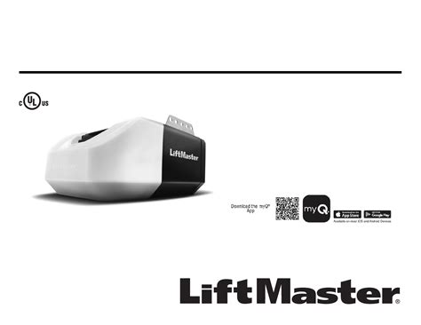 Bedienungsanleitung Liftmaster 81550 162 Seiten