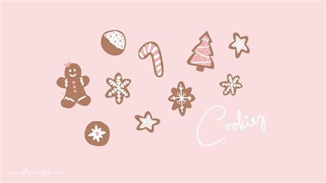 Christmas Computer Pink Wallpapers Wallpaper Cave