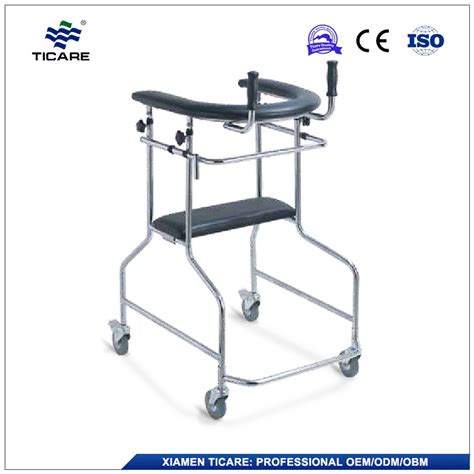 Lightweight Folding Walker With Seat Bariatric Standing Walkers With