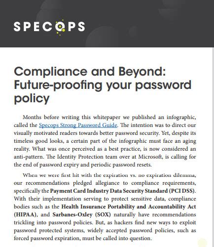 Password Security Policies And Best Practices