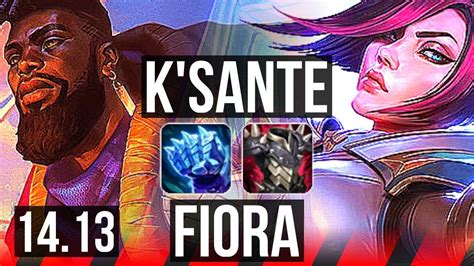 K SANTE Vs FIORA TOP 6 Solo Kills 6 1 2 900 Games EUNE