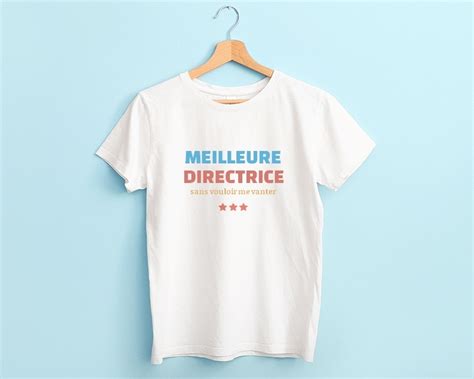 T shirt Femme personnalisé Meilleure Directrice Cadeaux