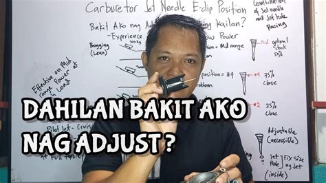 DAHILAN KUNG BAKIT AKO NG ADJUST NG CARBURETOR JET NEEDLE E CLIP SA