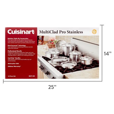 Cuisinart Multiclad Pro Piece Stainless Steel Cookware Set