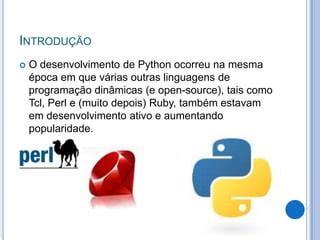 Trabalho de Paradigmas Da Linguagem De Programação Python PPT