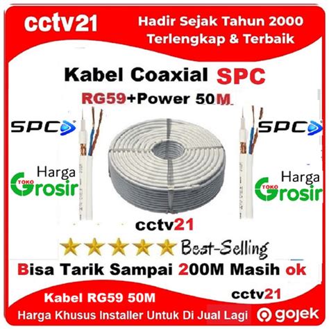 Jual Skm Kabel Coaxial Cctv M Rg Power Dc Tarik Gambar M Hasil