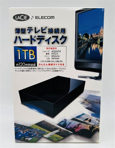 管685 エレコム 外付けハードディスク HDD ELECOM LACIE LCH DB1TUTV 1TB 薄型テレビ接続用 1TB