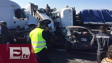 Neblina habría provocado accidente en el Circuito Exterior Mexiquense