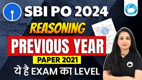 SBI PO Pre Reasoning Previous Year Paper 2021 SBI PO Reasoning