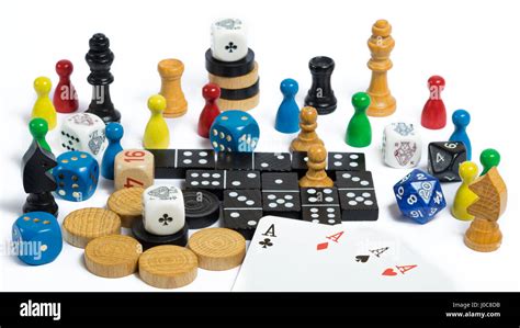 Many board game pieces Stock Photo - Alamy