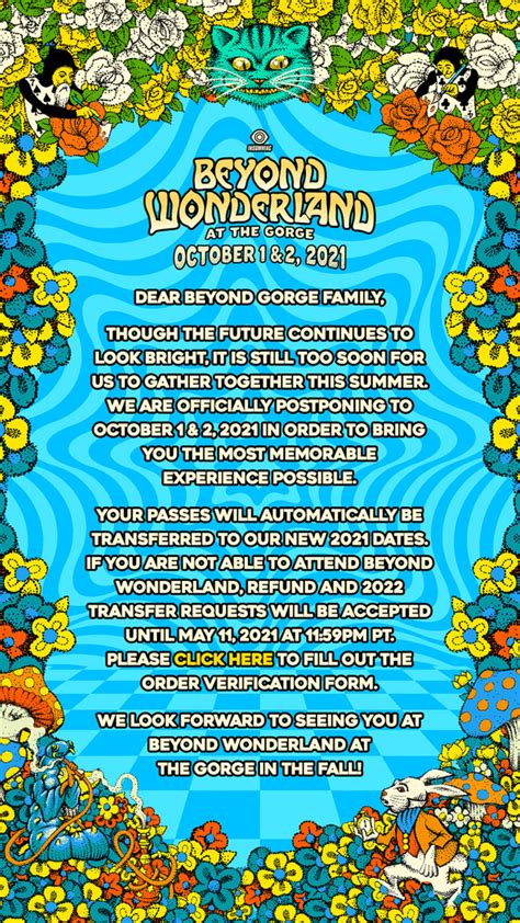 Beyond Wonderland Gorge 2022 Schedule