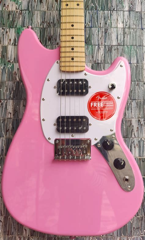 Squier Sonic Mustang Hh Maple Fingerboard Flash Pink Uk