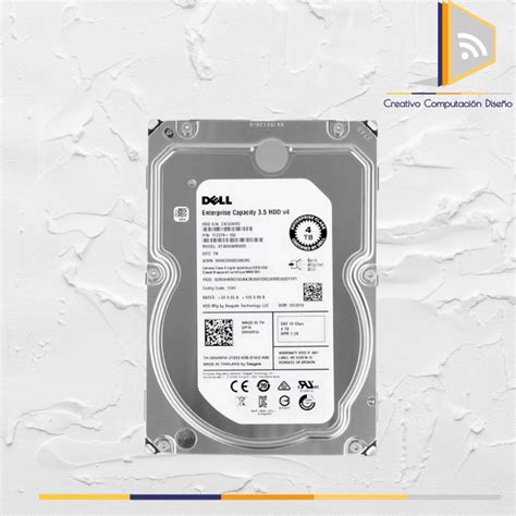 Disco Duro Dell 4TB 7 2K RPM SATA 6Gbps 512n 3 5in R250 R450 R550 R750