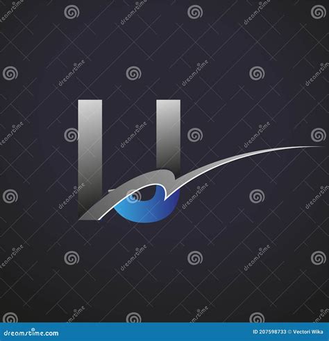 Letra Inicial Ij Logotype Nome Da Empresa Colorida Blue E Cinza Swoosh