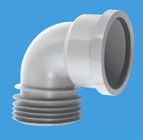 Mcalpine Drain Connector 90 Deg Bend Grey