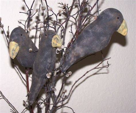 Primitive Big Beak Crow Ornie Pattern Instant Download Quick And Easy