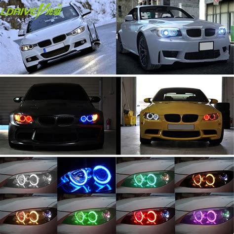 Aliexpress Buy 4x131mm White Car RGB Halo Rings Angel Eyes