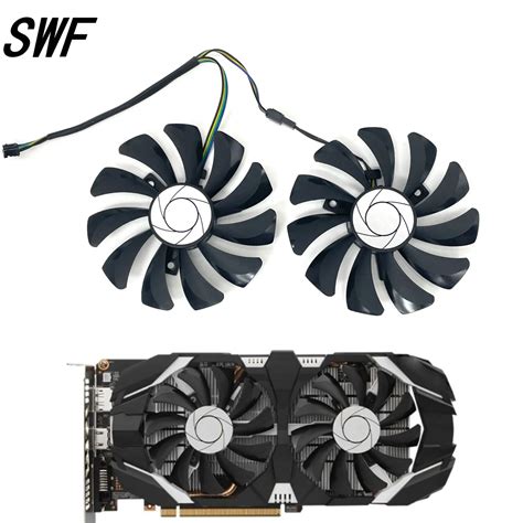 New 2PCS Set 85MM HA9010H12F Z 4Pin GPU Cooler Fan For MSI GTX 1060 OC