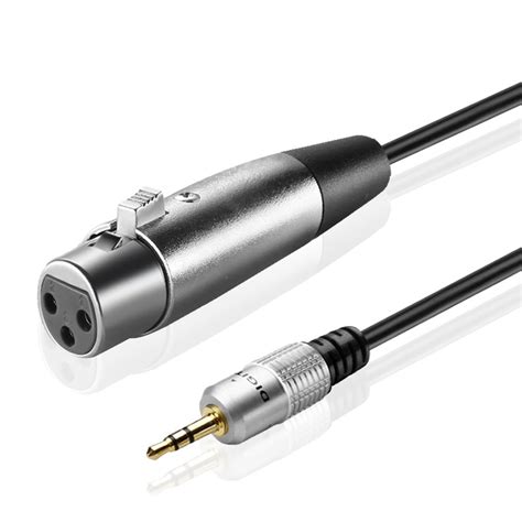 Tnp Premium Mm Inch Trs To Xlr Male To Female Mono Microphone