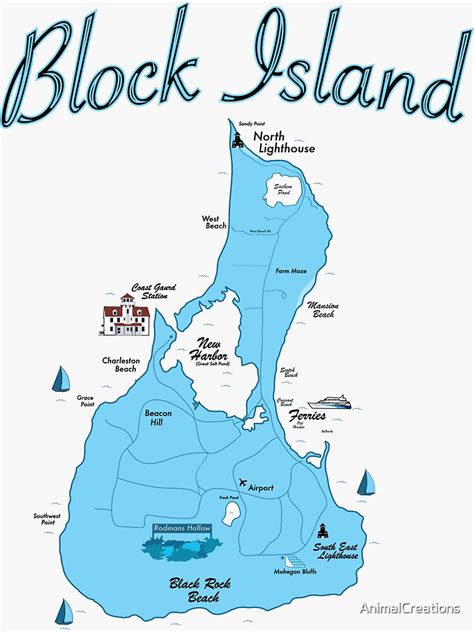 Printable Block Island Map