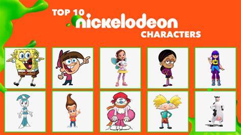 My Top 10 Nickelodeon Characters by WalterTrujillo on DeviantArt