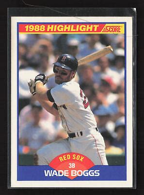 Score Wade Boggs Boston Red Sox Ebay