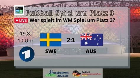 WM Spiel um Platz 3 der Fußball WM 2023 Frauen Fußball WM 2023