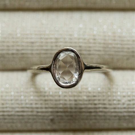 Rose Cut Oval Diamond Ring Custom Ring Design DEPOSIT ONLY