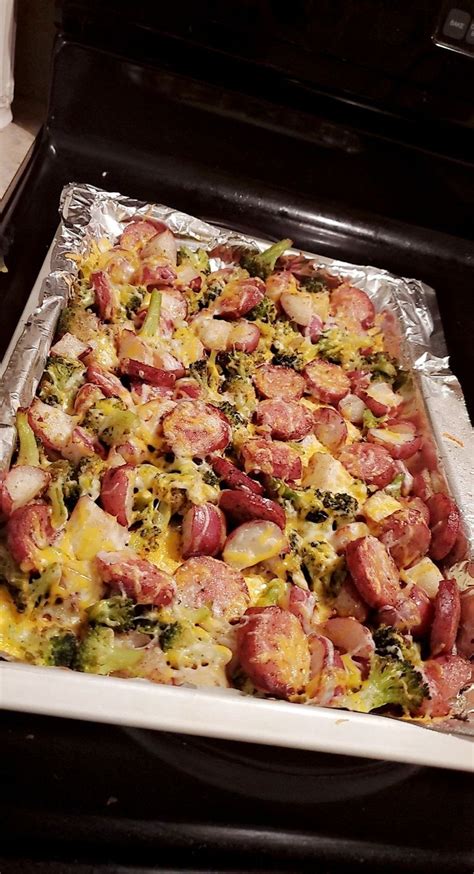 Cheesy Potato Smoked Sausage Casserole