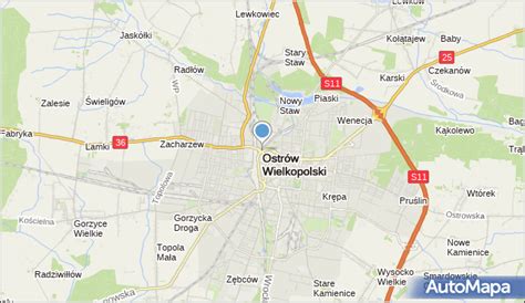 Mapa Ostrów Wielkopolski, Ostrów Wielkopolski na mapie Targeo