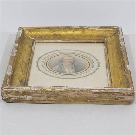 early  century french portrait drawing   young man  stdibs