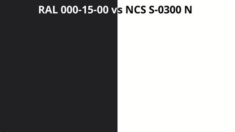 Ral 000 15 00 Vs Ncs S 0300 N Ral Colour Chart Uk