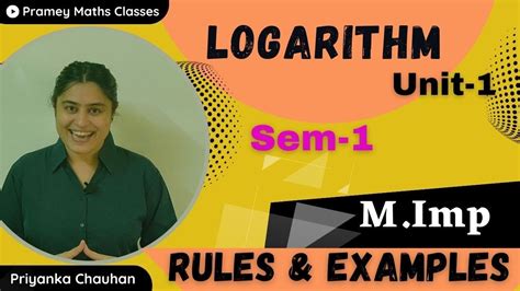 Diploma Maths Sem 1 Logarithm Rules Properties M Imp Examples