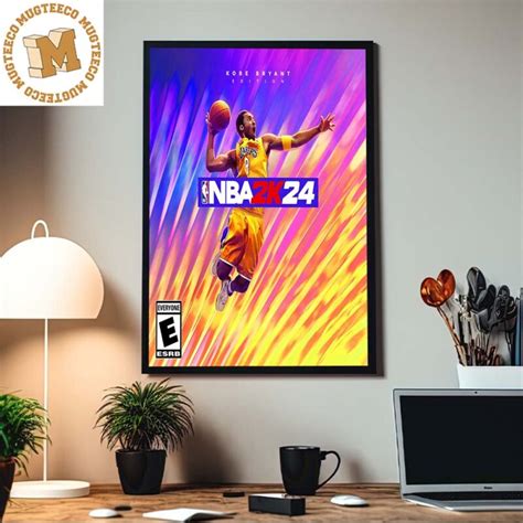 Nba 2k24 Kobe Bryant Edition Official Cover Athlete By Kobe Bryant Home Decor Poster Canvas