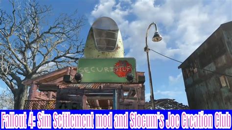 Fallout Sim Settlement Mod And Slocum S Joe Creation Club Youtube