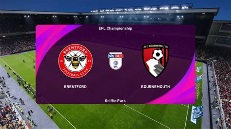 Brentford V Bournemouth Championship Pes 2021 Youtube