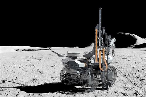 Space Robot For Lunar Exploration And Mining Moon Resources Autonomous