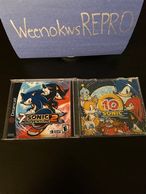 Sonic Adventure Dreamcast Reproduction Case Only No Disc Etsy