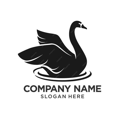 Premium Vector Swan Goose Logo Design Template Inspiration Vector