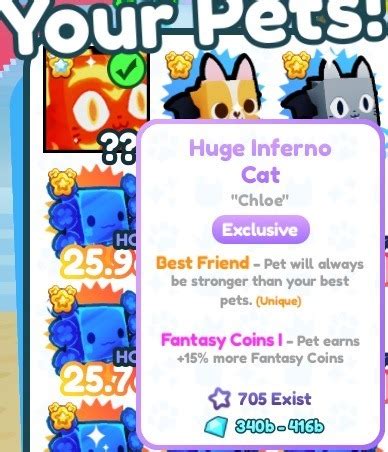 Huge Inferno Cat Pet Simulator X Roblox Pozna Kup Teraz Na