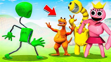 New Green Guy Vs Garten Of Banban Vs Rainbow Friends Vs 3D Sanic Clones