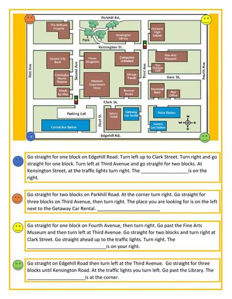 Giving Directions Interactive And Downloadable Worksheet You Can Do