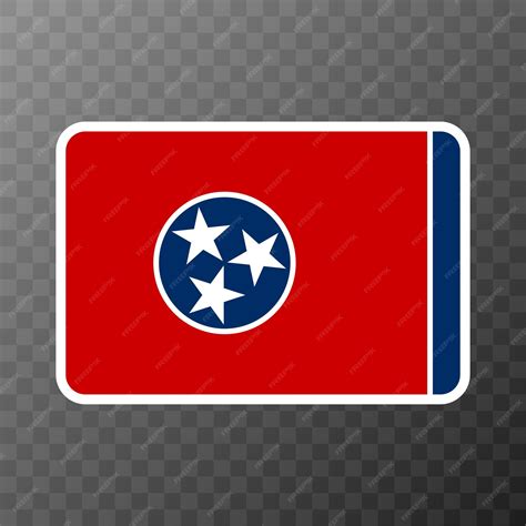 Premium Vector | Tennessee state flag vector illustration