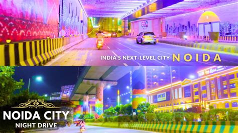 New India Noida City Shining At Night Stunning Noida City Night