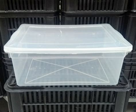 Caixa Plastica Tampa Transparente Multiuso 20l Kit 3 Mercado Livre