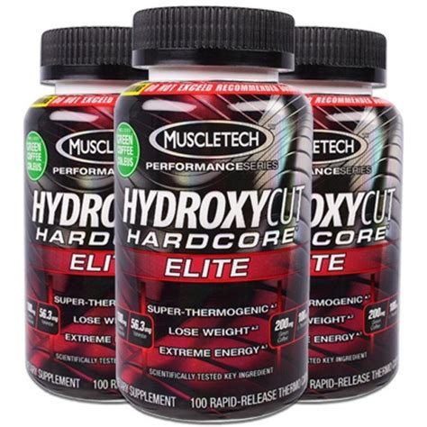 Muscletech Hydroxycut Hardcore Elite Fat Burner Packaging Size 11