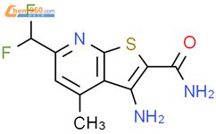 3 Amino 6 Difluoromethyl 4 Methylthieno 2 3 B Pyridine 2 Carboxamide